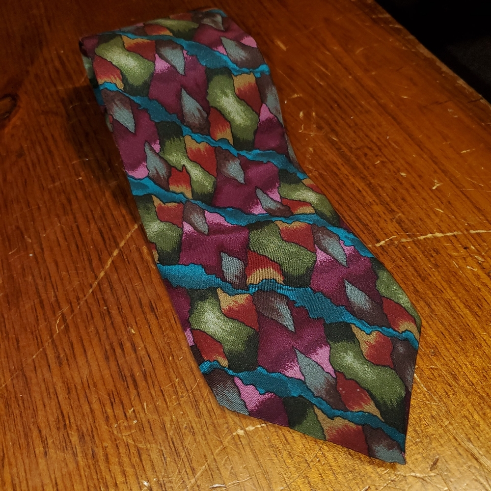 Vintage J. Garcia 100% Silk Tie Collection Six Blue Mountains